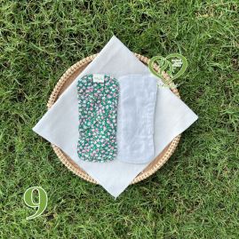 BVS vải LÕI RỜI Xám Cotton 09