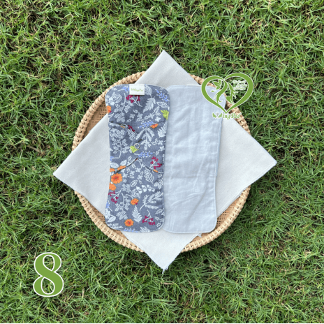 BVS vải LÕI RỜI Xám Cotton 08