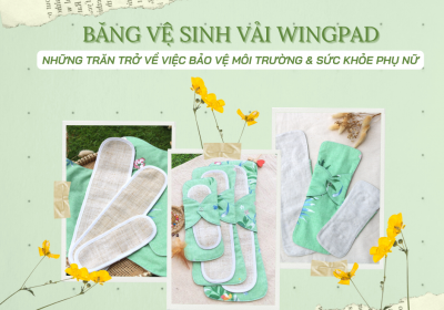 BĂNG VỆ SINH VẢI WINGPAD - NHỮNG TRĂN TRỞ VỀ VIỆC BẢO VỆ MÔI TRƯỜNG VÀ SỨC KHỎE PHỤ NỮ