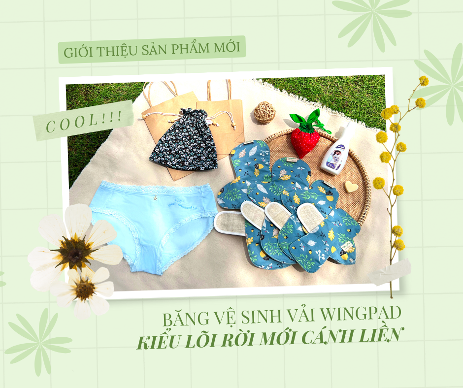 GIỚI THIỆU SẢN PHẨM MỚI: BĂNG VỆ SINH VẢI WINGPAD KIỂU LÕI RỜI MỚI CÁNH LIỀN 