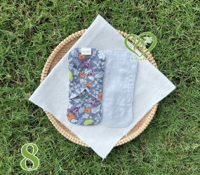 BVS vải LÕI RỜI Xám Cotton 08